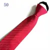 Venta al por mayor del fabricante Corbatas Rojas con Cremallera para Hombres y Mujeres, Vestimenta Formal de Negocios para Novio, Boda Estilo Coreano Corbata Rayada Perezosa Sin Corbata