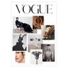 Revista de moda VOGUE Cartaz Pintura Decorativa Ornamentos TV Lado Balde Gabinete Moderno Minimalista Estilo Preto e Branco Pintura Pendurada