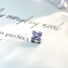 F136 Brincos de Titânio Pétalas de Trevo de Quatro Folhas Incrustadas com Zircônia 5A Unhas de Lábios Liga de Titânio G23 Joias de Piercing Corporal Humano Unhas de Osso de Orelha
