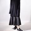 Saia Midi de Veludo Cotelê Vintage para Mulheres, Primavera/Verão, Tamanho Grande, Cintura Alta, Com Bolsos, Modelo Evasê, Cobre o Quadril, Emagrecimento, Versátil