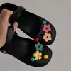 Zuecos de Ballet Mary Jane Accesorios de Hebilla Decorativa Extraíble Encantos de Zapato de Flor Dopamina Lindos para Niñas