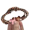 Pinza para el Cabello con Forma de Bola de Cachorro Nube Estampado de Leopardo Dulce y Fresco Estilo Coreano Brillante Accesorios de Moda para Cola de Caballo Alta