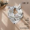 Babe's saliva towel bamboo cotton double-layer gauze thin triangle towel baby's large square bib 60*60cm scarf scarf