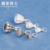 Material DIY plata Yintai S925 colgante Ruyi pequeño Loto colgante accesorios de plata cuentas sueltas de cristal al por mayor