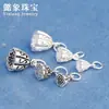 Material DIY Plata S925 Plata Tailandesa Ruyi Pequeño Loto Colgante Colgante Accesorios de Plata Cristales Cuentas Sueltas Venta al por Mayor