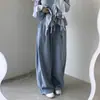 Pantalones casuales elásticos de cintura alta con estampado de corazón de alta calidad para mujer de Dongdaemun, Corea, para un look juvenil