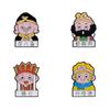 Viaje al Oeste Dibujos Animados Personajes Creativos Rey Mono Sacerdote Tang Cerdo Bajie Fray Sand Aleación Goteo de Aceite Personalidad Insignia Cultural y Creativa
