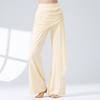 Pantalones de Danza Clásica para Mujer, Estilo Nuevo, Malla Fluida, Ligeramente Acampanados, Cintura Elástica, Pantalones de Yoga Casuales, Ropa de Práctica de Danza China