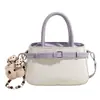 Bolsa feminina fashion, casual e única, design de nicho, textura simples, bolsa de ombro cruzado, bolsa quadrada pequena da primavera de 2026