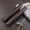 Régua de Madeira Sólida Cipreste Negro Papel de Arroz Prensado Suprimentos para Caligrafia Grande, Médio e Pequeno 15-30 Placa Clara Lisa Par de Réguas para Caligrafia