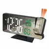 Relógio Eletrônico Criativo Transfronteiriço com Tela Grande de LED, Venda Direta do Fabricante, Uso Duplo USB/Bateria, Relógio Inteligente com Display de Temperatura e Umidade