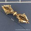 Latón antiguo vintage instrumento tántrico Xizang maza de diamante grande maza del tesoro maza mágica adornos joyería amuleto