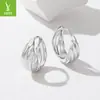 Yinziyun Nuevo Estilo Aguja de Plata 925 Textura Metálica Ondulada Ear Cuff Mercancía Transfronteriza Fuente de Suministro Cobre Chapado en Oro Pendientes de Moda Adornos para el Oído