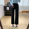Calças mágicas de emagrecimento! Jeans de Lyocell com elasticidade em quatro direções, cintura alta, modelagem que afina, perna reta, para mulheres, calças de outono, calças de perna larga estreita