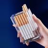 Fábrica transparente caixa de cigarro isqueiro uma peça caixa masculina portátil 20-pack grosso automático cigarro caso atacado