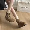 Botines cortos súper bonitos para mujer, forrados de felpa para abrigar, Nuevo estilo Otoño/Invierno 2026, Modernos, Súper Populares, Elegantes, Versátiles, Botas de Algodón