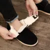 Zapatos de Algodón Old Beijing para Hombre Nuevos Antideslizantes para Exteriores Felpa para Hombre Casual Forro Polar Zapatos de Papá A prueba de Frío y Cómodos Botas de Algodón