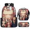 Fuente de Amazon Transfronteriza mochila de una pieza One Piece Mochila Escolar Estudiante Mochila de Luffy Bolso de Hombro Estuche para Lápices