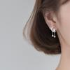 Pendientes de plata de ley 925 estilo coreano con forma de media luna, estilo Mori, para mujer, cortos, elegantes, con forma de estrella y luna, joyería de moda.