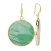 Pendientes Transfronterizos de Piedra Natural Nueva Forma de Gota para Mujer, Lujo Ligero, Gama Alta, Pendientes Exagerados de Cristal Rosa, Pendientes, Accesorios