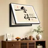 Nueva cubierta decorativa estilo chino para caja de medidor eléctrico, caja de interruptor eléctrico de elevación hidráulica push-pull, caja de distribución, arte mural con letras al por mayor