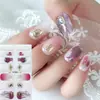 Película de Calcomanía para Uñas FF Estéreo Impermeable Sin Hornear Calcomanía Completa Estilo Simple Papel de Película para Calcomanías de Uñas de Primavera, Verano, Otoño e Invierno