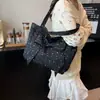 Bolso Tote de Alta Gama Estilo Coreano de Nicho con Lazo y Estrella para Mujer, Nuevo Modelo 2025, Bolso de Hombro Dulce y Moderno de Gran Capacidad