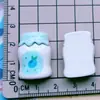 Fruta Simulada Morango Maçã Garrafa de Leite Copo com Canudo para Suco Acessórios de Resina para Presilha de Cabelo Elástico de Cabelo Pegador Capa de Celular DIY