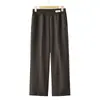 Pantalones rectos estilo mamá, nueva colección otoño 2026, estilo otoño-invierno, pantalones para mujeres de mediana edad y mayores de 50 años, cintura elástica, pantalones largos de corte holgado