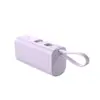 Nuevo Mini Cargador Portátil de Cápsula de Una Sola Celda con Carga Rápida y Cable Integrado, Fuente de Alimentación Portátil de 5000Mah