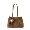 Bolsa de mano de gran capacidad con textura de moda transfronteriza, versátil para el trabajo, decoración popular, bolso de hombro casual de moda