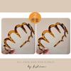 Diadema de Estilo Francés de Alto Grado 2024 Nueva para Mujer para Lavarse la Cara con Clip Dentado Antideslizante para Cabello Suelto Banda para el Cabello con Presión Adorno para la Cabeza Accesorios para el Cabello