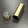 Lata de Té Metálica Hexagonal de Polígono Tira Larga Bola de Dragón Lata de Hierro para Té Almacenamiento Sellado Portátil Caja de Hierro En Stock Venta al por Mayor