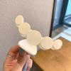 Pinza para el Cabello Grande de Peluche para Mujer 2025 Modelo Nuevo Pinza Tiburón de Gama Alta Estilo Coreano Sensación de Alto IQ Pinza Melard