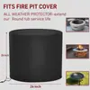Amazon Transfronterizo Cubierta Redonda para Hoguera de Exterior Cubierta para Hoguera de Patio Tela Oxford 420D Impermeable Cubierta para Chimenea de Exterior