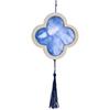 Colgante tie-dye traje con tinte azul jardín de infantes padre-hijo manualidad batik lienzo en blanco manualidades DIY paquete de materiales de pigmento tie-dye