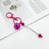 Llavero de campana de caramelo DIY con cuentas colgante decorativo para bolso de mujer llavero de metal creativo en stock venta al por mayor