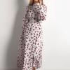 Transfronterizo 2025 Moda Europea y Americana para Mujer Elegante Temperamento Cuello Alto Manga Larga Abullonada Vestido Europeo y Americano para Mujer