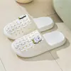 Sandalias y Chanclas de Baotou de Verano para Mujer, para Baño, Ducha, Hogar, Interior y Exterior, Antideslizantes, Planas, de Playa, con Agujeros para Mujer