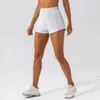 Shorts de Yoga de Secado Rápido para Mujer, Sueltos y Transpirables, de Manga Corta, para Deportes al Aire Libre, Fitness, Running, Ropa de Yoga, Stock Listo Transfronterizo