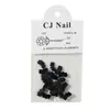 Acessórios para Nail Art Mini Asas Tridimensionais Asas de Anjo Decorações de Unha de Resina Preto e Branco 20 Peças