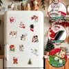 CT738-742 Pegatinas Magnéticas Navideñas Vintage Transfronterizas para Refrigerador Decoración Divertida para el Hogar Atmósfera Festiva Pegatinas Magnéticas