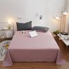 Sábana de color sólido individual Cuatro Estaciones dormitorio de estudiantes individual niños 1.5m algodón lavado engrosado edredón doble funda de almohada individual