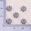 Tampas de Flor em Liga, Suportes para Contas, Espaçadores, Capas para Contas, Acessórios para Montagem de Pulseiras e Colares DIY, Venda Direta do Fabricante