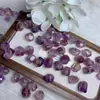 Acessórios de Cristal Fantasma de Titânio Roxo Natural Cortados em Forma Acessórios para Celular DIY Versáteis Moda e Requintados