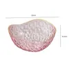 Estilo Moderno Transparente Frutero Alto Valor Bocadillos Plástico Fruta Seca Plato de Exhibición Patrón de Doble Círculo Borde Dorado Bandeja de Almacenamiento