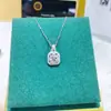 Anillo de plata S925 con diamantes, conjunto de collar y colgante, aretes, joyería para mujer, juego de tres piezas, lujo ligero, regalo, alta gama