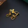 Clip de oreja de cobre puro gancho de oreja accesorios para joyería DIY galvanoplastia clip de oreja en espiral