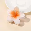 Horquilla de Plumeria de Venta Caliente Transfronteriza Color Degradado Vacaciones en la Playa Clip de Flor de Gel Clip Versátil para la Parte Trasera de la Cabeza de Mujer Venta al por Mayor