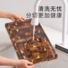 Tabla de Cortar Keman Duo de Madera de Acacia Engrosada Madera Maciza Antibacteriana de Grado Alimenticio para Uso Doméstico Tabla de Cortar de Doble Cara para Cortar Frutas